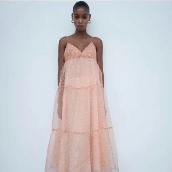open lace back dress Formal Organza Ready to Wear Embroidered Collection by Zara Manan 03  The  Zaibai